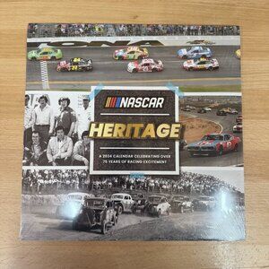 2024 Nascar Heritage Wall Calendar Large Grids Premium Gloss 12 x 12" TF Publish